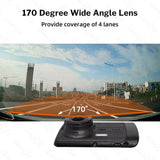 Full HD 1296P/1080P Car DVR Dash Camera with 4 Inch IPS LCD Screen