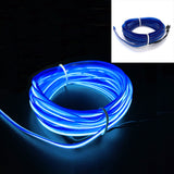 EL Wire available in multiple colors, with car cigarette drive and USB drive for power supply.