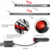 Multi-Color LED Car Interior Lighting Kit with Music Control & Wireless Infrared Control