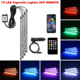 Multi-Color LED Car Interior Lighting Kit with Music Control & Wireless Infrared Control