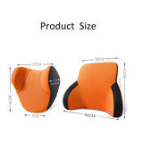 Memory Cotton Car Seat Neck Pillow and Lumbar Cushion