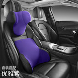 Memory Cotton Car Seat Neck Pillow and Lumbar Cushion