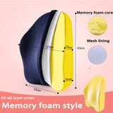 Memory Foam Cushion - Lumbar Support & Comfort for Office Chair, Car Seat, and More