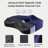 Memory Foam Cushion - Lumbar Support & Comfort for Office Chair, Car Seat, and More