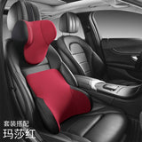 Memory Cotton Car Seat Neck Pillow and Lumbar Cushion