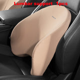 Universal Car Lumbar Support & Neck Pillow - Comfort Enhancing Memory Foam Cushions