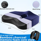 Memory Foam Cushion - Lumbar Support & Comfort for Office Chair, Car Seat, and More