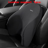 Universal Car Lumbar Support & Neck Pillow - Comfort Enhancing Memory Foam Cushions