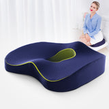 Memory Foam Cushion - Lumbar Support & Comfort for Office Chair, Car Seat, and More