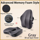 Premium Memory Foam Seat Cushion - Lumbar Support and Comfort