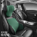 Memory Cotton Car Seat Neck Pillow and Lumbar Cushion