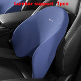 Universal Car Lumbar Support & Neck Pillow - Comfort Enhancing Memory Foam Cushions