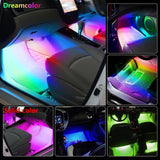 Multi-Color LED Car Interior Lighting Kit with Music Control & Wireless Infrared Control