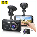 A state-of-the-art Super Night Vision Dash Cam with a 4" LCD Screen and a 170° wide-angle lens, designed for clear recording in any lighting condition.