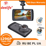 Full HD 1296P/1080P Car DVR Dash Camera with 4 Inch IPS LCD Screen